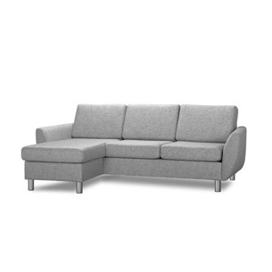 Wendy | Lysegrå stof | Chaiselong sofa